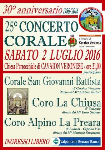 25°  Concerto Corale San Giovanni Battista
