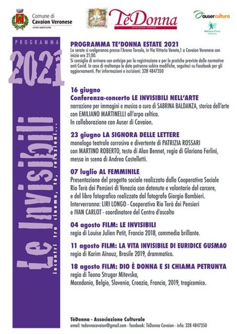 Rassegna Tè Donna Estate 2021